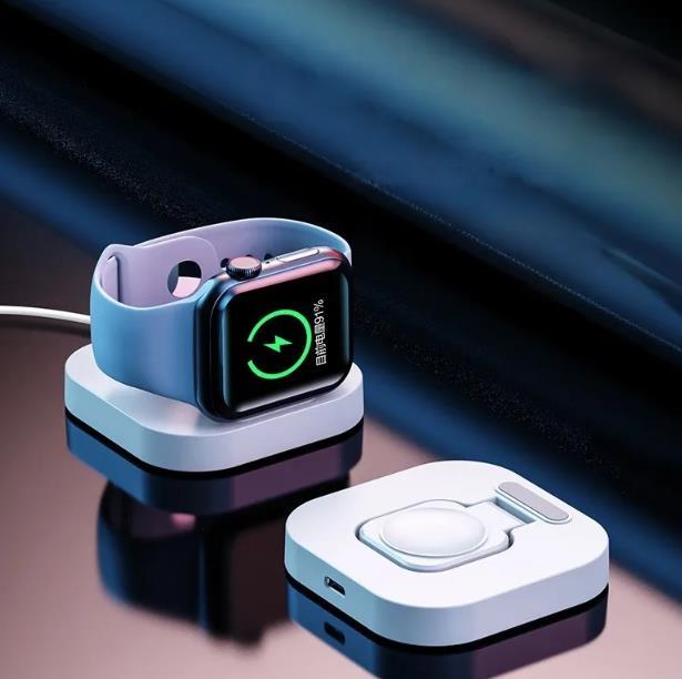 2個セット Apple Watch ワイヤレス 充電器 スタンド USB Type-C 接続 マグネット充電器 ワイヤレス充電 ホルダー 充電スタンド 薄型 携帯_画像5