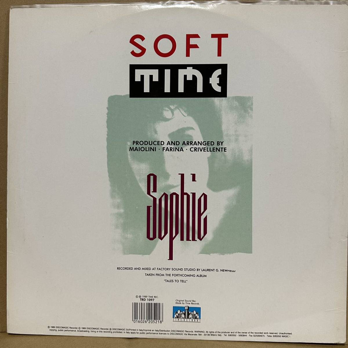 【12'】 SOPHIE / SOFT TIME_画像2