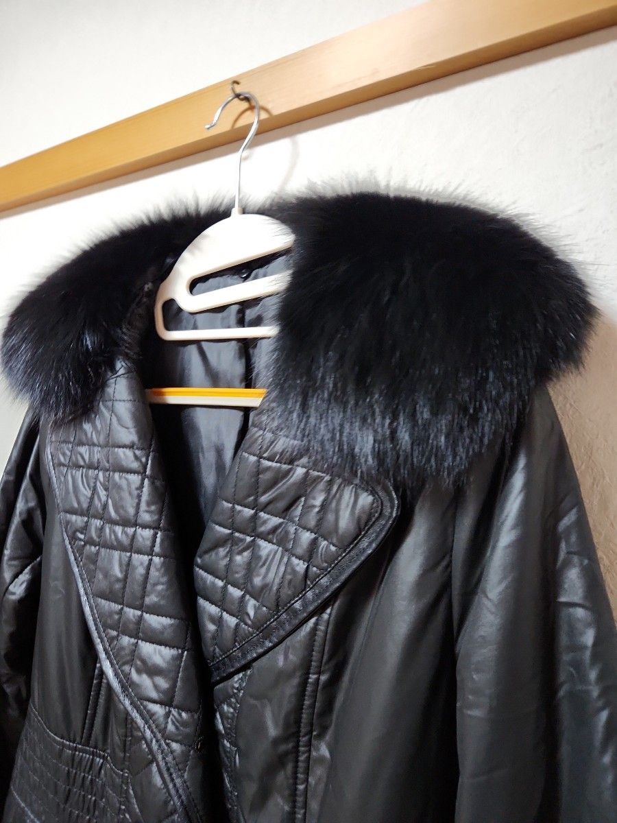 LORITTI ブルーフォックスファー ロングダウンコート ダウンコート コート リアルファー