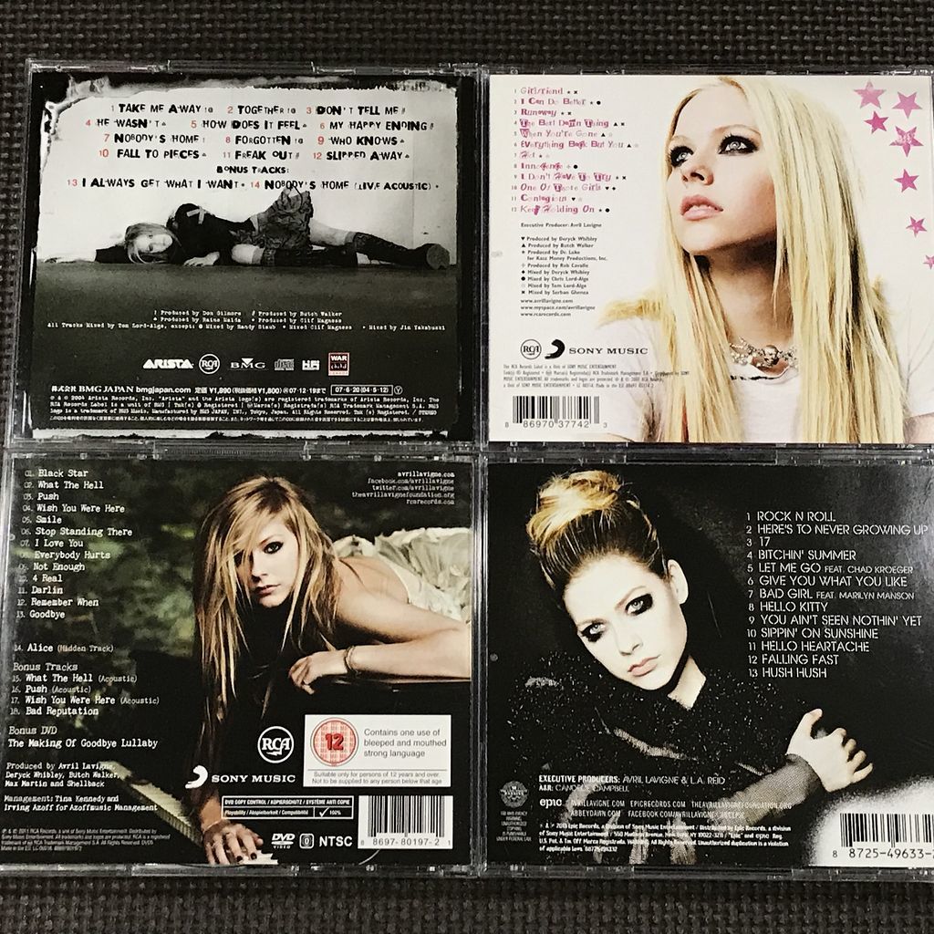 AVRIL LAVIGNE　アヴリル・ラヴィーン　CD4枚セット　良品