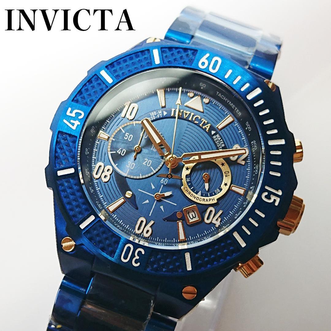 INVICTA インビクタ 腕時計 メンズ ブルー 新品 クォーツ 電池式