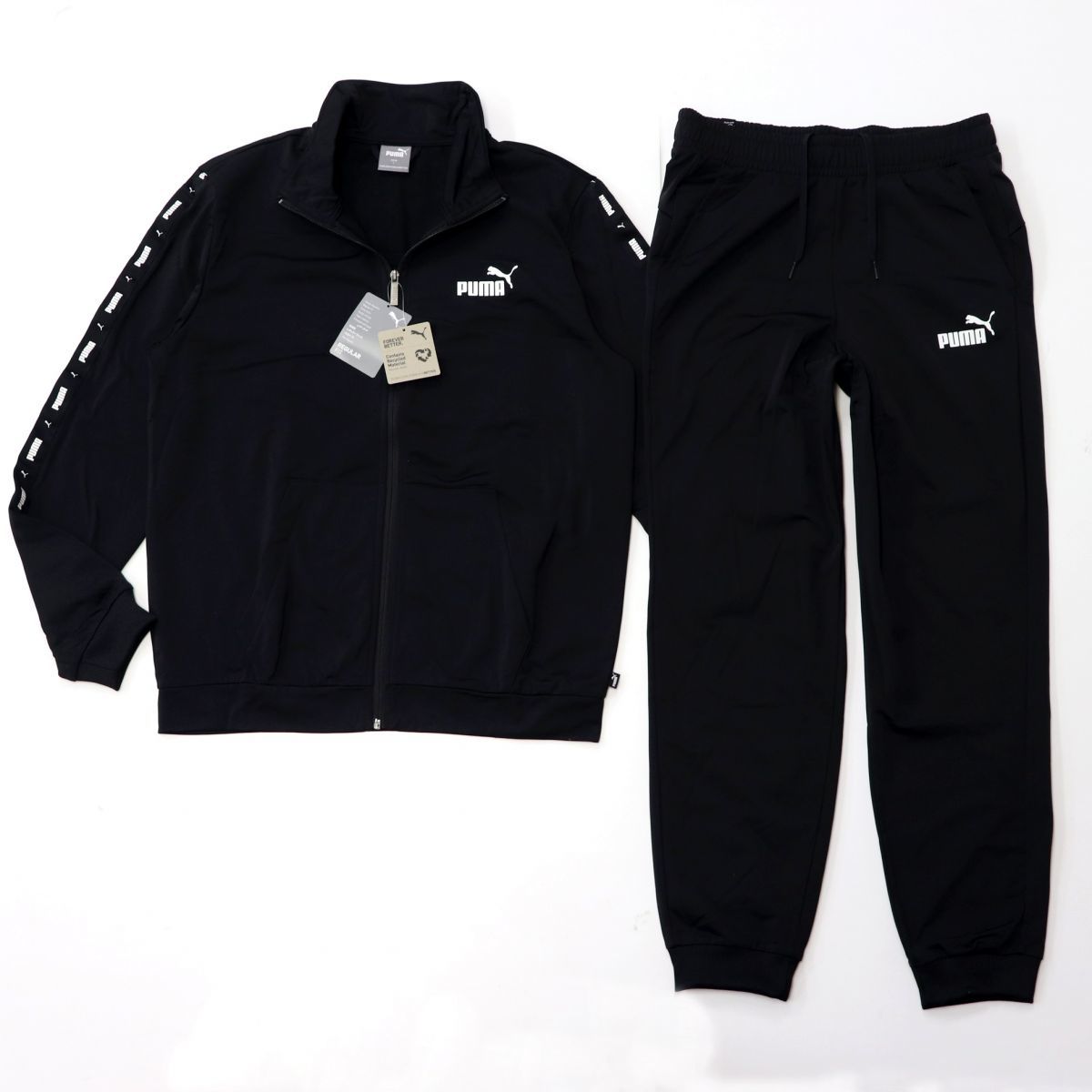 ★プーマ PUMA 新品 メンズ 暖かい トリコット ジャージ ジャケット パンツ 上下セット セットアップ SET[SET849543011N-XL] 五 参★QWER_画像2