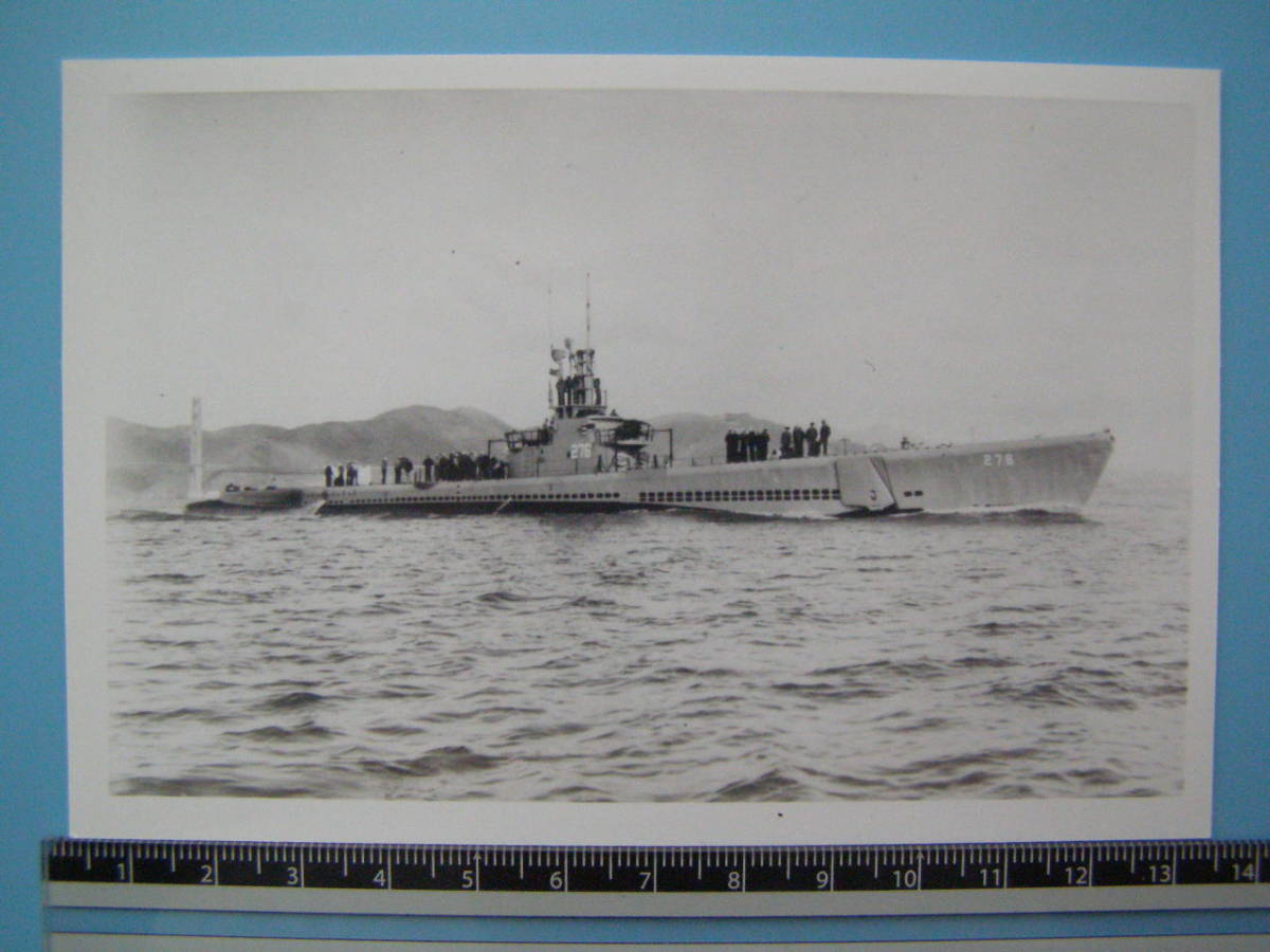 (J50)754 写真 古写真 船舶 米国 潜水艦 Sawfish SS 276 アメリカ 軍艦_画像1