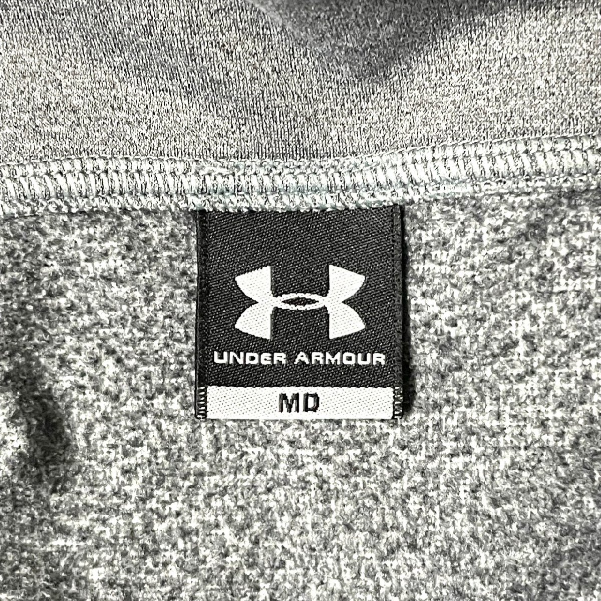 (^w^)b UNDER ARMOUR アンダーアーマー スポーツ ウエア パーカー グレー 灰色 メンズ MD フード フーディー スウェット 7675m_画像7