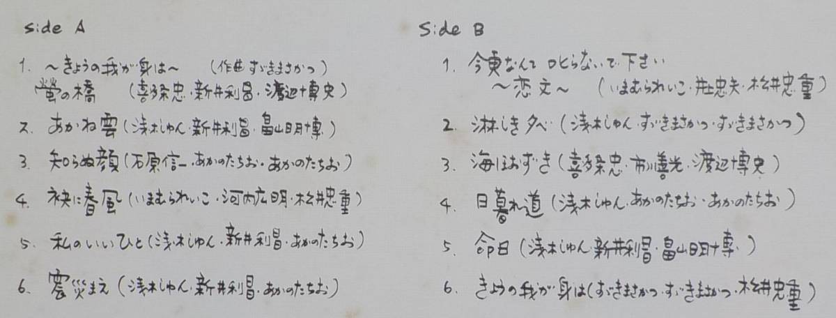 【中古LPレコード】梶芽衣子:きょうの我が身は……【MR 2281】＊ピンナップ＊帯_画像3