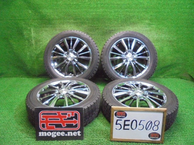 5EO508BD14 ) 送料無料 2021年製 165/60R15 ダンロップ ウィンターマックス WM02 スタッドレスタイヤ+15インチホイール4本セット_画像1