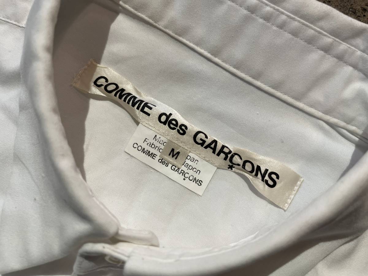 COMME des GARCONS コムデギャルソン 13aw 2013aw 胸元装飾 薔薇 バラ カットワーク フリル カットオフ 裁ち切り 長袖シャツ M_画像6
