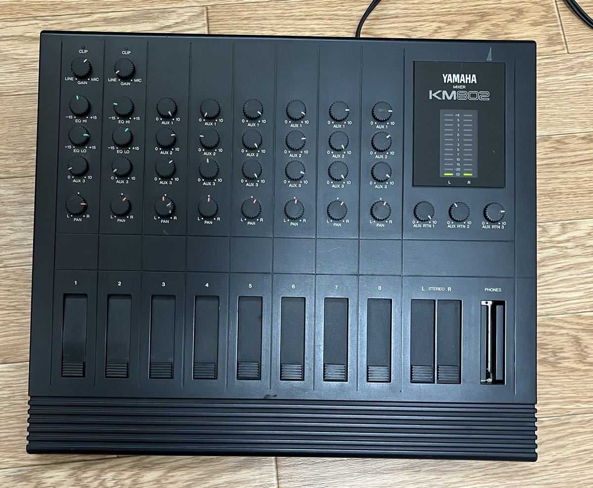 YAMAHA ヤマハ　KM802 ミキサー 現状品　通電確認済み　ジャック_画像1