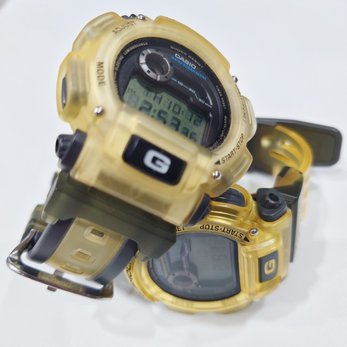 カシオ G-SHOCK DW-9000 メンズ 腕時計 2本 まとめ セット X-treme エクストリーム 稼働品 デジタル イエロー おまとめ まとめ売り CASIO