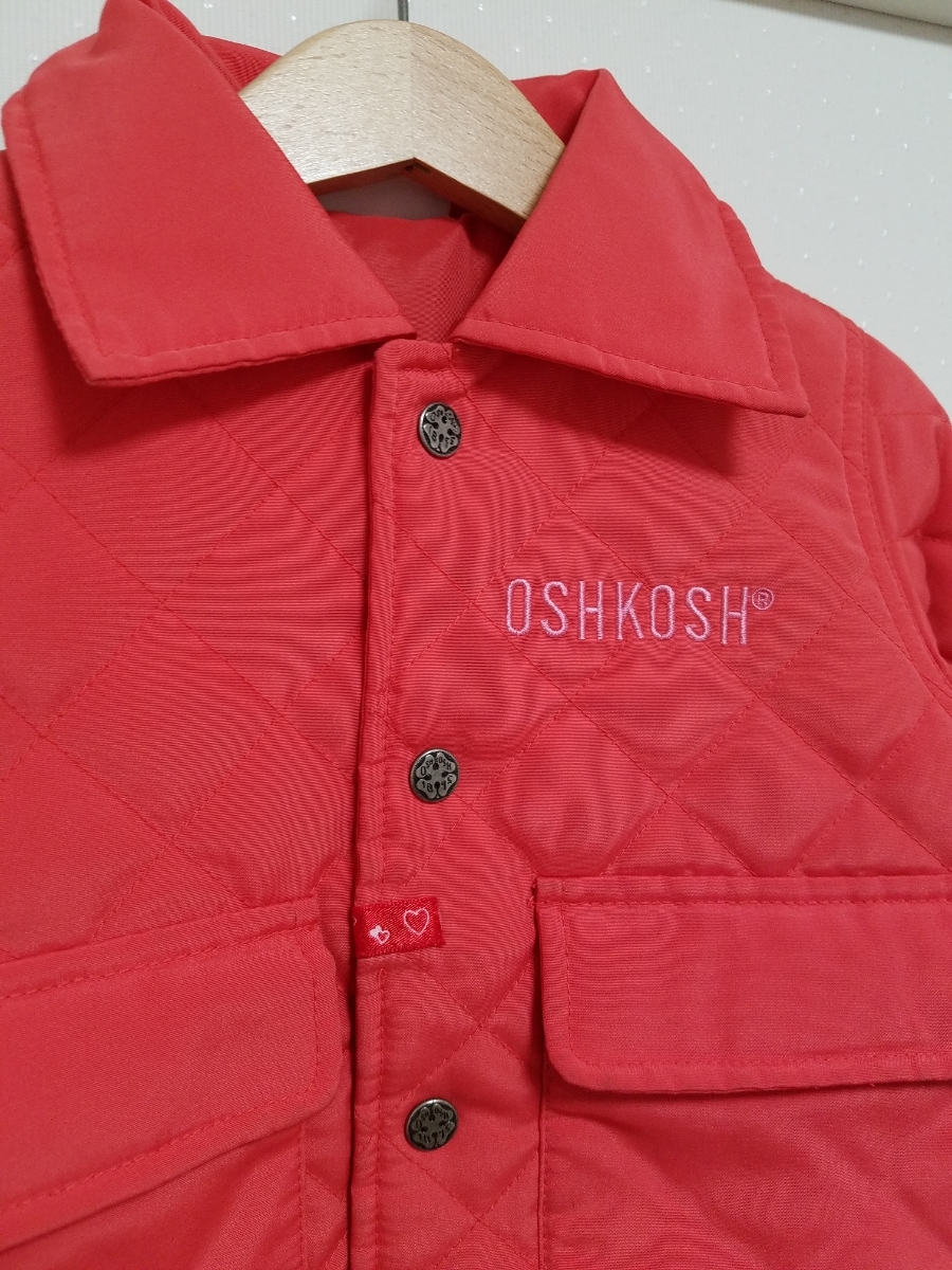  beautiful goods Oshkosh with cotton quilting coat 90. autumn winter girl jumper jacket smoky orange /A671