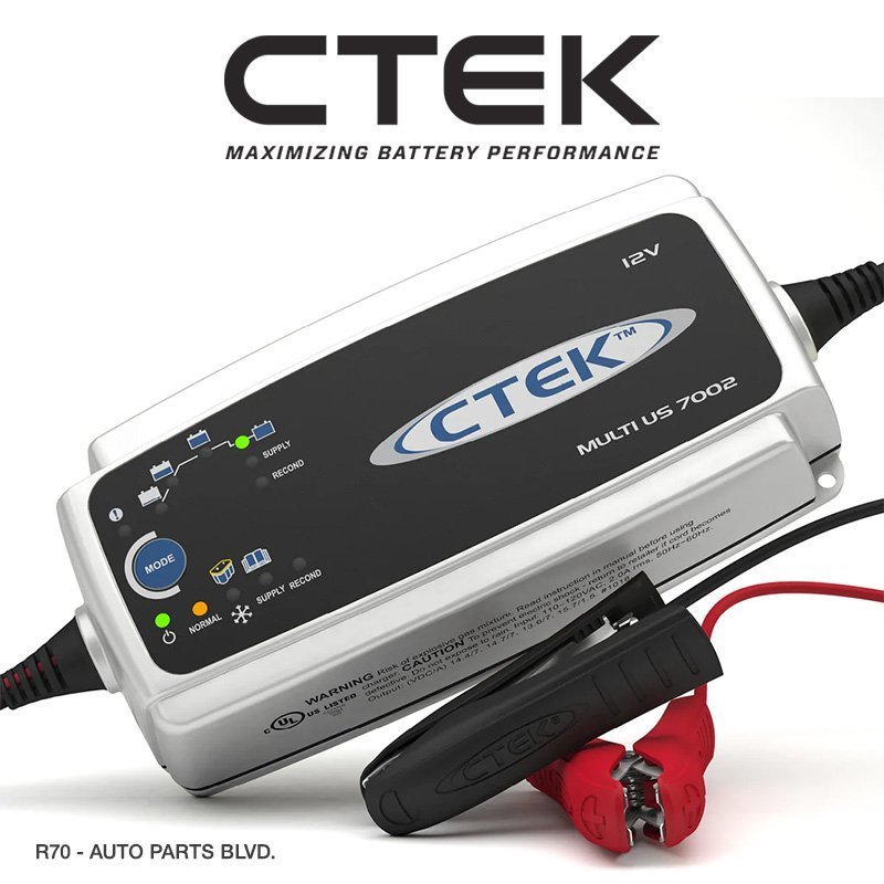 CTEK シーテック バッテリー チャージャー US7002 8ステップ ハイパワー7A 給電機能 日本語説明書付 M8アイレット+バンパーセット 新品_画像3