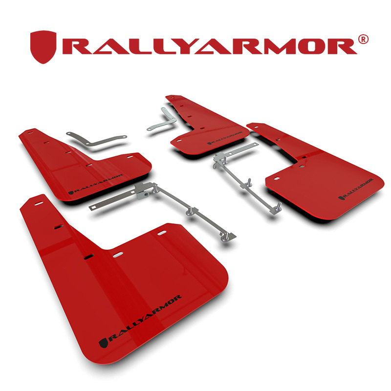 Rally Armor 2020- トヨタ GRヤリス GXPA16 MXPA12 マッドフラップ レッド/ブラック 正規輸入品_画像1