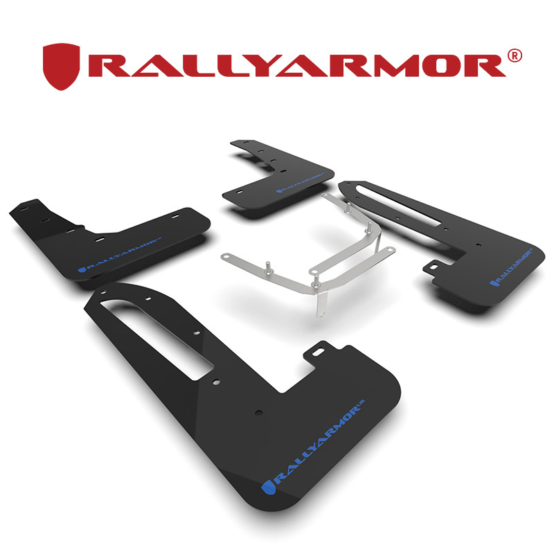 Rally Armor 2022- ホンダ シビック タイプR FL5 マッドフラップ ブラック/ライトブルー 正規輸入品_画像1