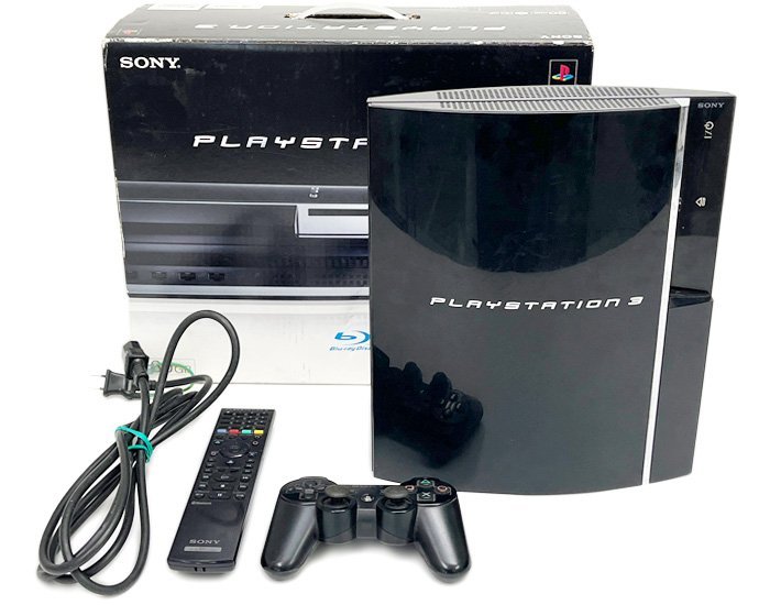 SONY ソニー PlayStation3 PS3 プレイステーション3 プレステ3 CECHA00 60GB ブラック 本体 電源ケーブル コントローラー 箱有 初期化済