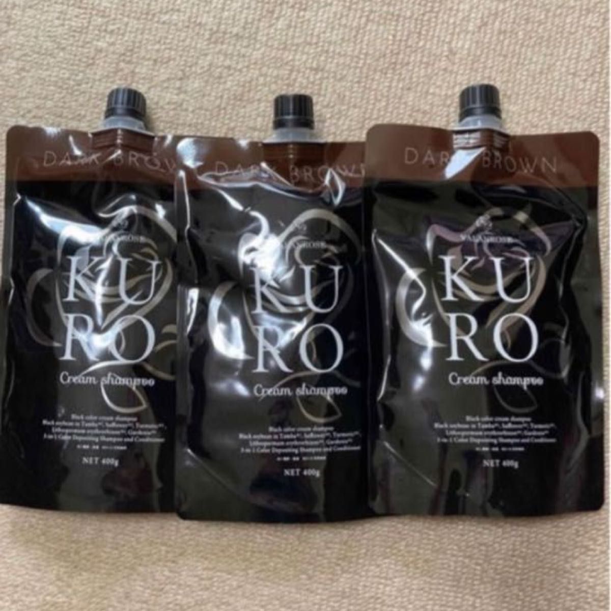 B VALANCE バランローズ KUROクリームシャンプー 400g 白髪染め