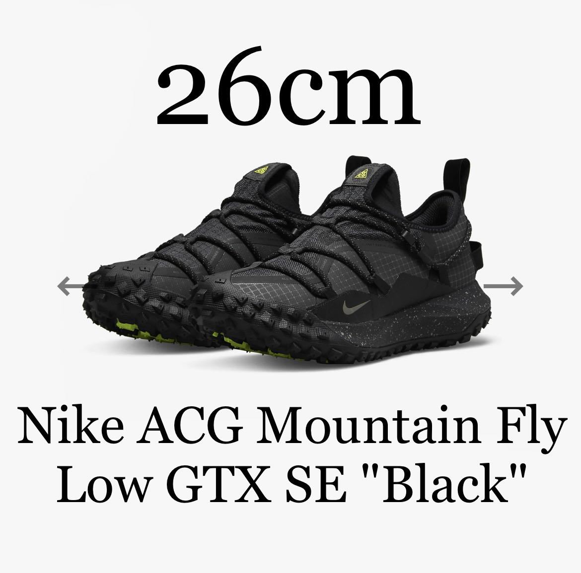 Nike ACG Mountain Fly Low GTX SE Blackナイキ ACG マウンテンフライ ロー GTX SE ブラック 26cm