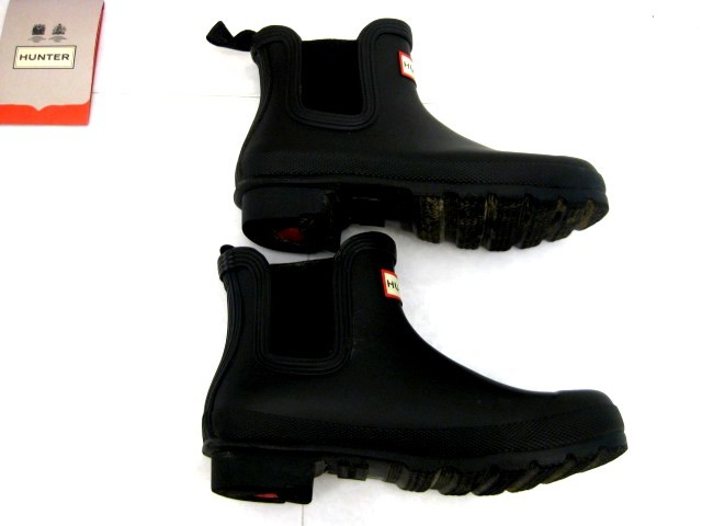 HUNTER Hunter lady's original Chelsea rain boots Woman Original Chelsea WFS2078RMA UK3 22 black black 