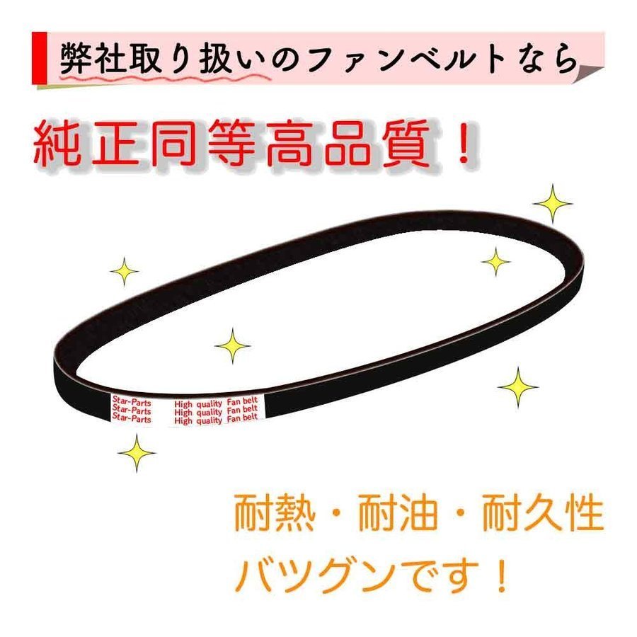 ファンベルトセット 日産 セドリック 型式HY33 H07.06～H11.06 2本セット ベルト交換 メンテナンス_画像2