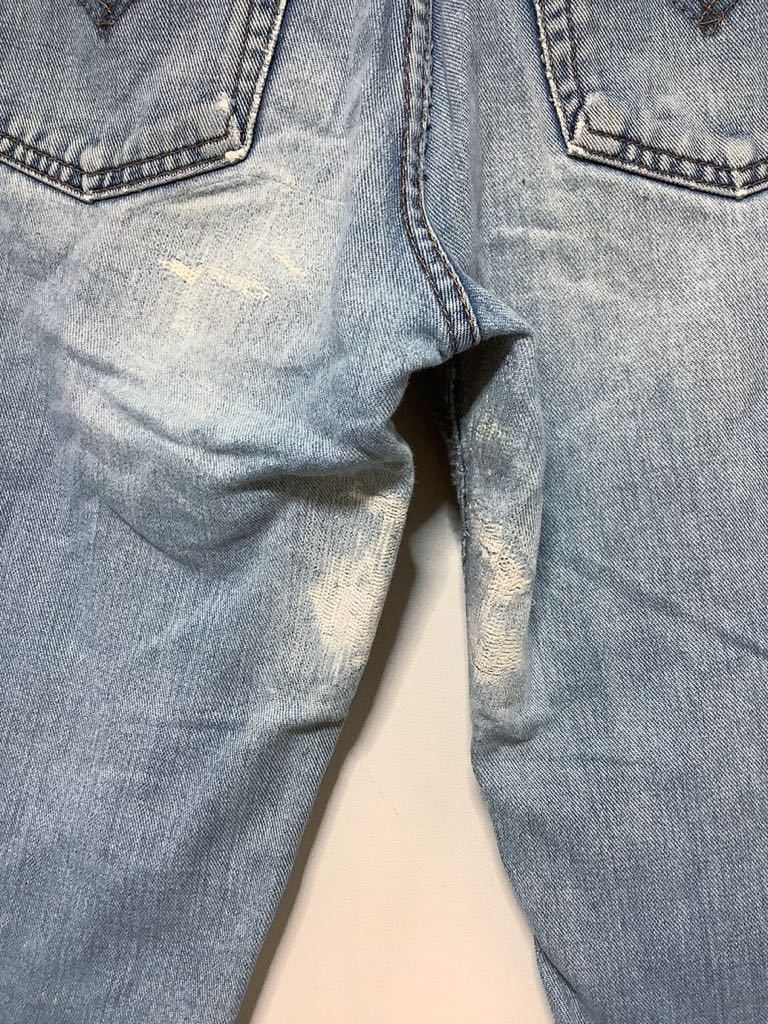 I-1199 Levi's リーバイス 511-0217 スリムジーンズ W30 デニムパンツ リペア 色落ち 日本製_画像10