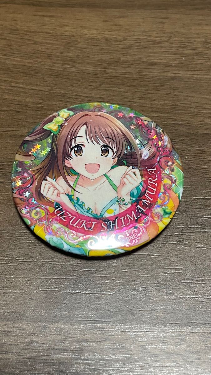 アイドルマスターシンデレラガールズ 缶バッジ キャラバッジ 東急ハンズ　シークレット　ホログラム　島村卯月