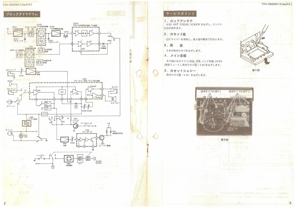 BCL* rare beli card *TRT* Turkey. voice + extra * Hitachi *PERDISCO*pa disco * radio-cassette recorder *TRK-5620MK-Ⅱ color service book attaching 