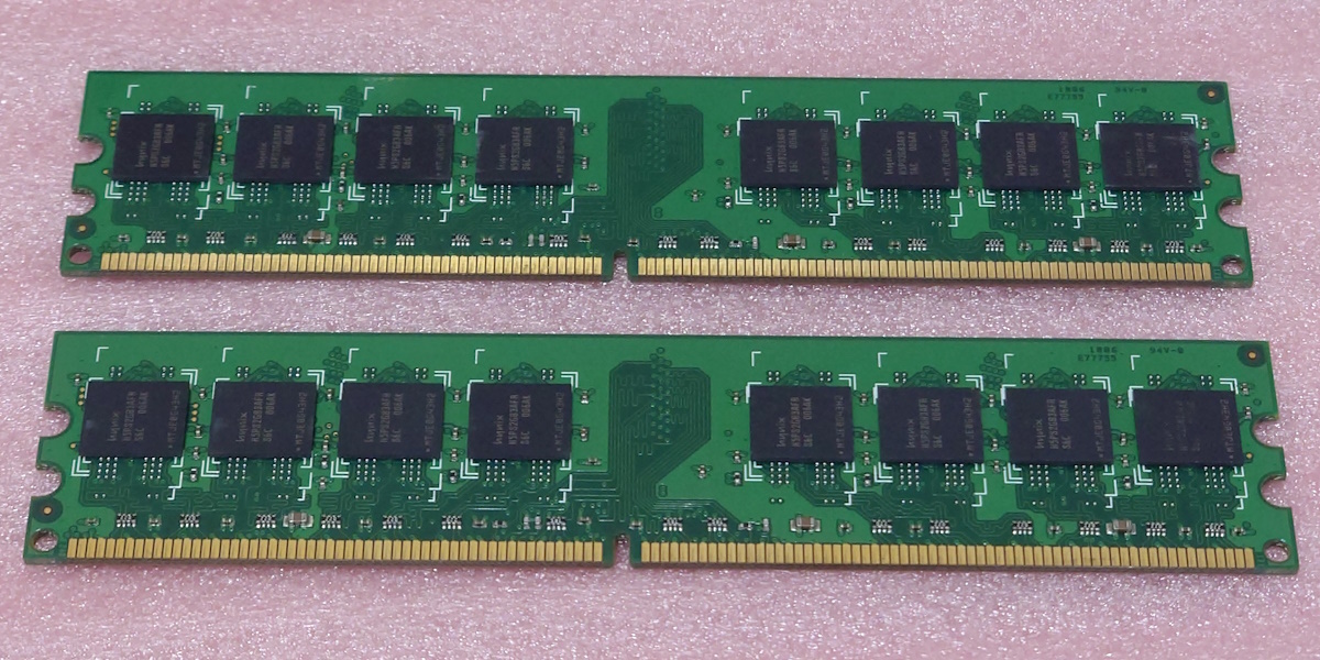 □RamBo 512X64Y-80F 2枚セット *PC2-6400U/DDR2-800 Hynixチップ 240Pin DDR2 SDRAM 8GB(4GB x2) 動作品_画像2