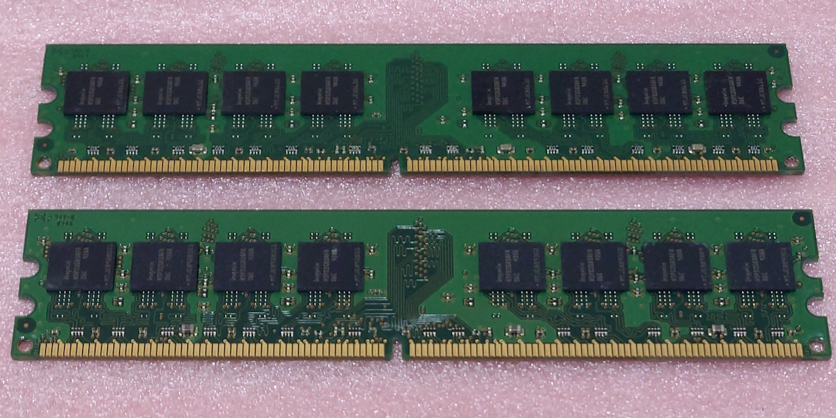 ¶SanMax SMD-4G68HP-8G 2枚セット *PC2-6400U/DDR2-800 Hynixチップ 240Pin DDR2 SDRAM 8GB(4GB x2) 動作品_画像2