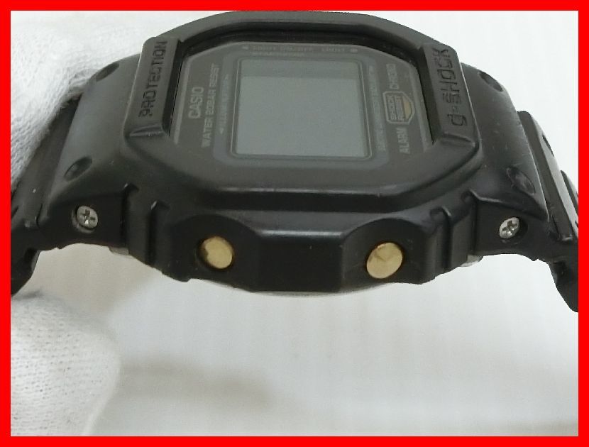 2310★F-1350★不動品！CASIO G-SHOCK DW-5600P 腕時計 クォーツ デジタル ブラック カシオ ジーショック 現状品 ジャンク　中古_画像4