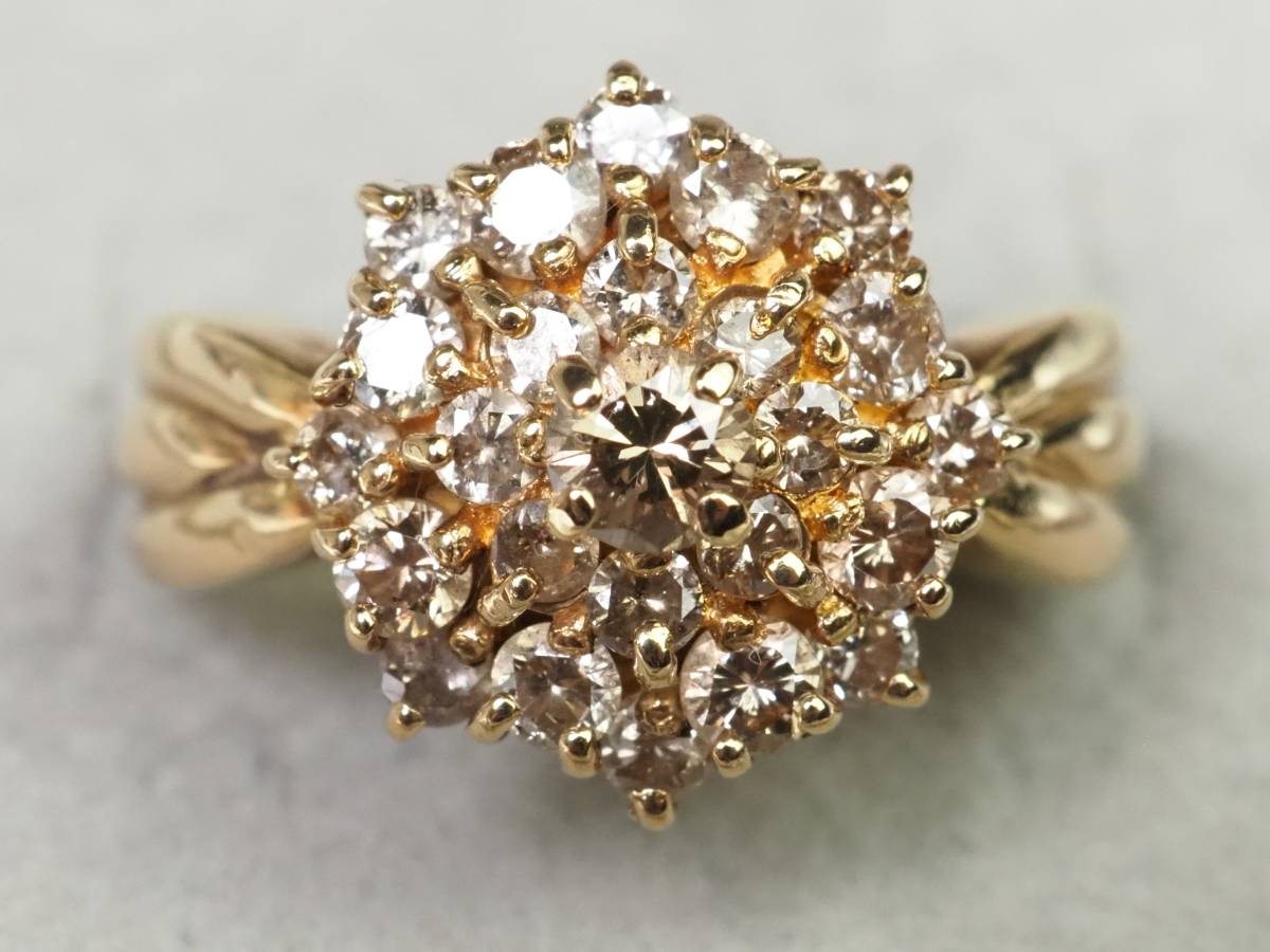 Pt900/850 ネックレス □ ダイヤ 0.17ct 0.07ct 4.2g-
