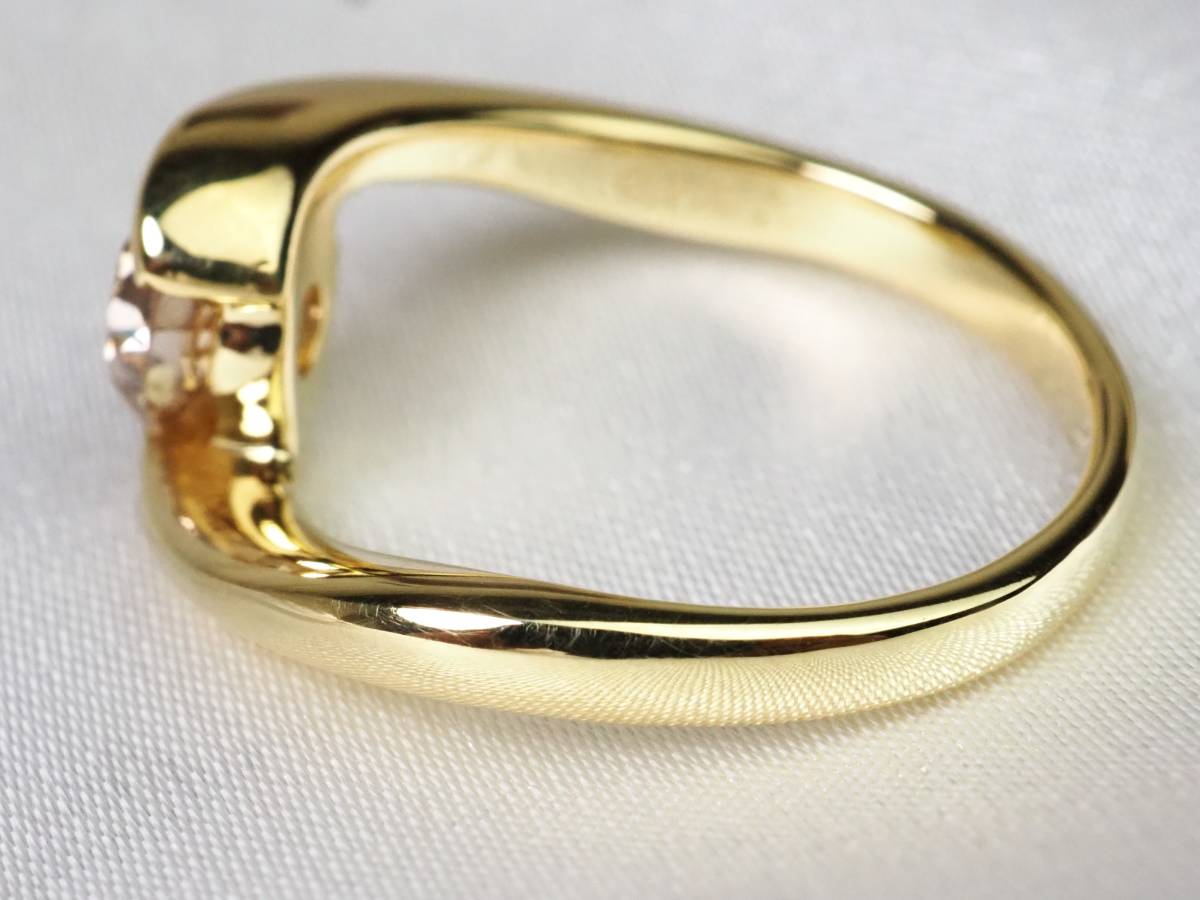 K18 Gold natural diamond 0.747ct/4.8g ring ring #12 number 