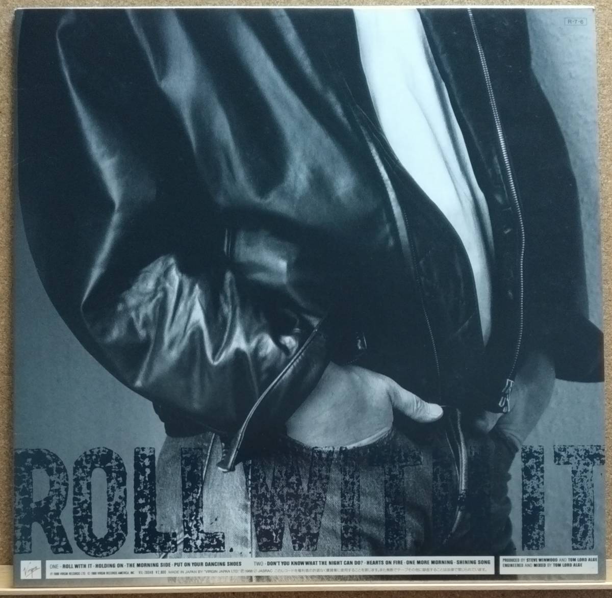 LP(Rock・ブルーアイドソウル・VJL-28048・’88年盤・希少)スティーヴ・ウィンウッドSTEVE WINWOOD/Roll With It【同梱可能6枚まで】051009_画像2