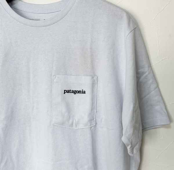 パタゴニア Tシャツ Mサイズ ラインロゴリッジポケットレスポンシビリティー PATAGONIA 38511 WHI