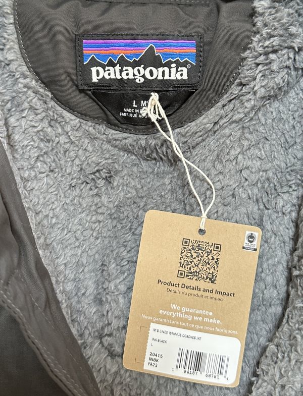 パタゴニア Lサイズ メンズ ラインド イスマス コーチズ ジャケット Patagonia 20415 INBK_画像6