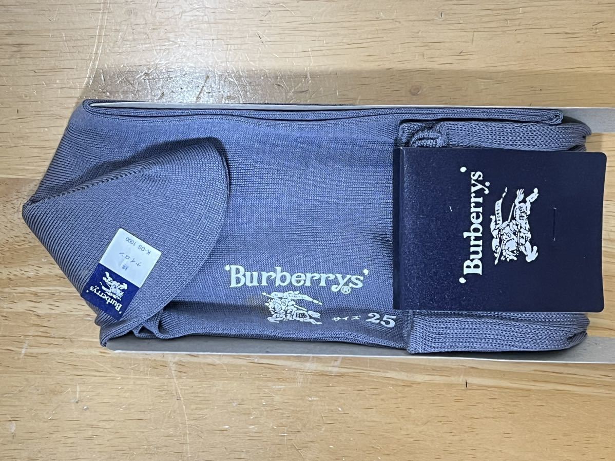 ★☆Burberrys◇LA BONNAL 男性用 ソックス 靴下 サイズ25ｃｍ 未使用品 6点まとめて バーバリー ラ・ボナール　☆★_画像7