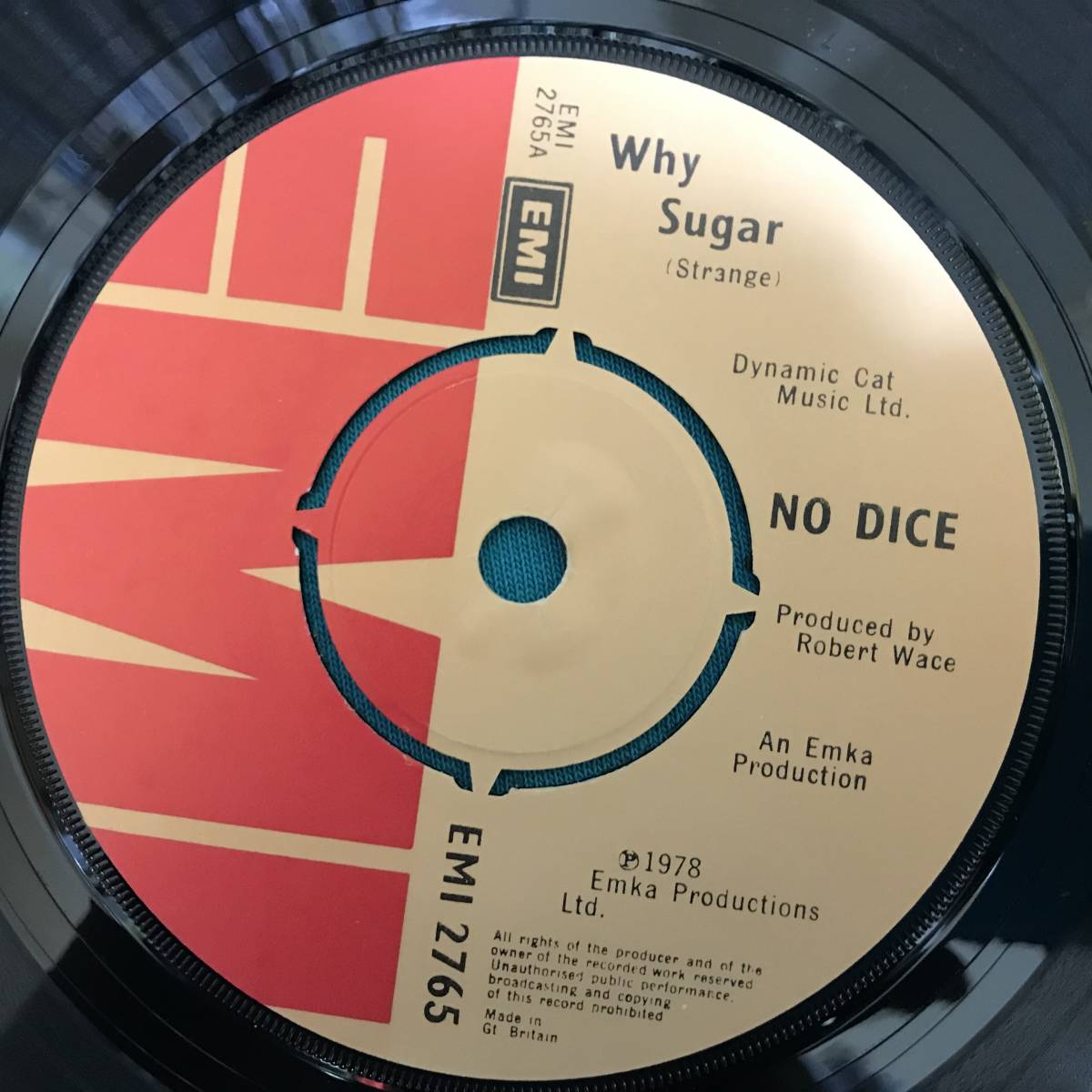 7”●No Dice / Why Sugar UKオリジナル盤 EMI2765_画像3