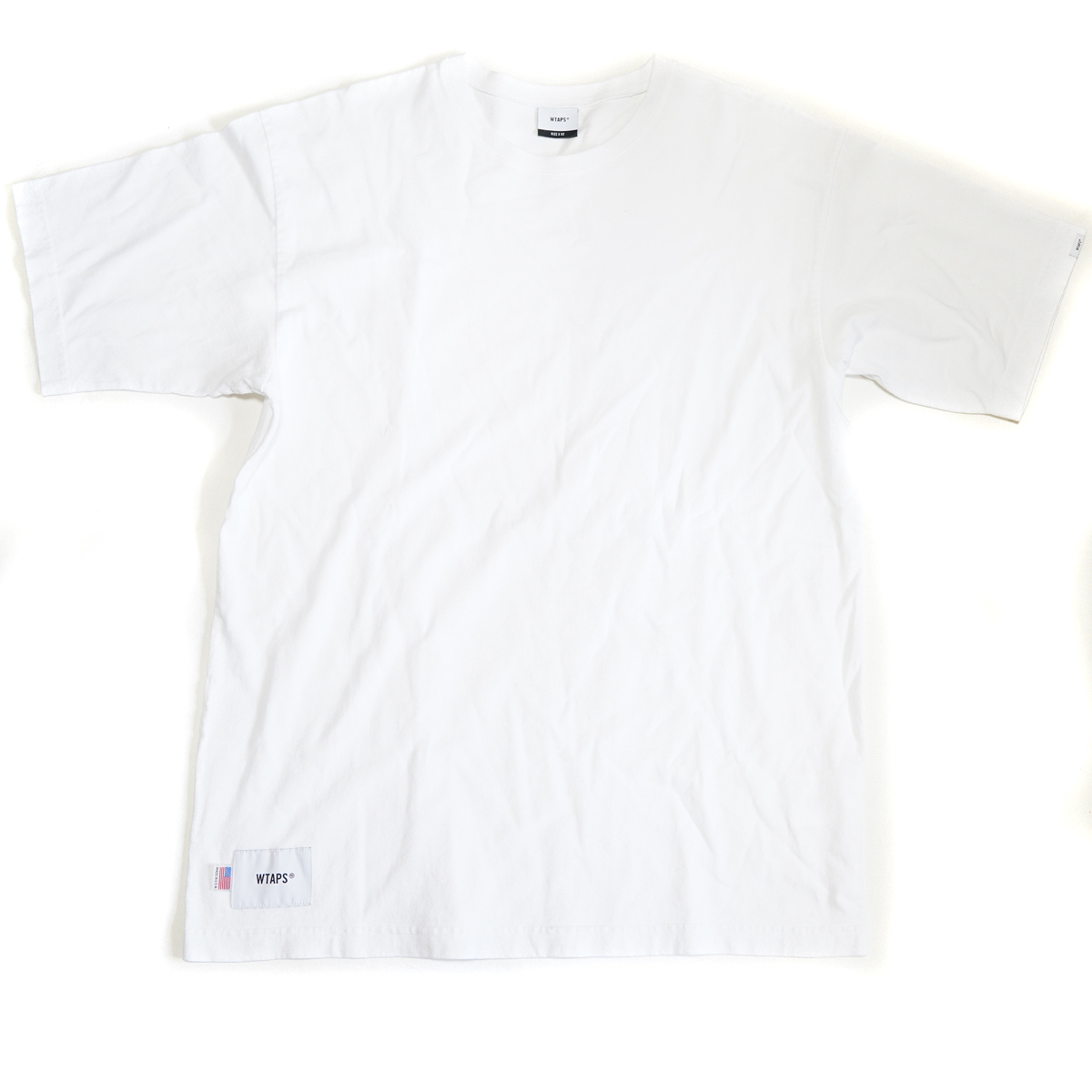 美品 WTAPS 半袖 Tシャツ 白 ホワイト ダブルタップス 02 201ATDT-CSM05