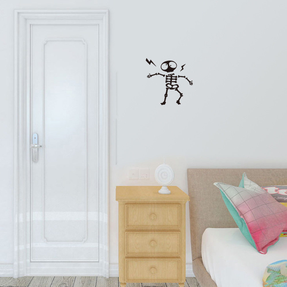  wall sticker YED049 Monotone skeleton simple switch seat DIY wallpaper interior seat peeling ... seal free shipping 