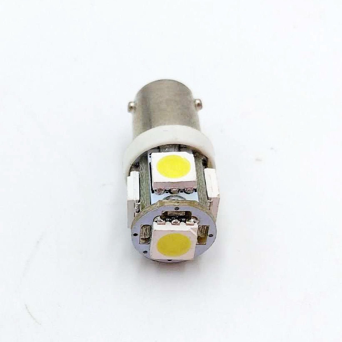 BA9s LEDバルブ★2個 白 ホワイト 5SMD 平行ピン 150度 12V ポジション ナンバー灯 ルームランプ トランク灯 室内灯 メーター球 マーカー_画像5