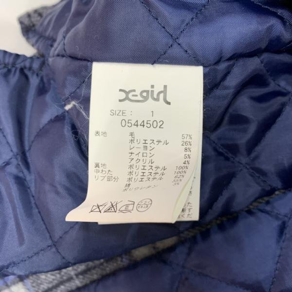 X-girl 1 X-girl jacket, outer garment other outer jacket check Zip up X-girl HOLIDAY CPO JACKET 10027610
