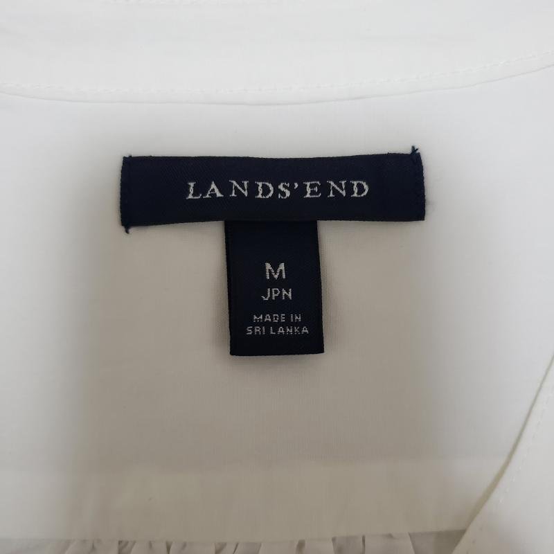 LANDS'END M ランズエンド シャツ、ブラウス 長袖 Vネック Shirt Blouse 白 / ホワイト / 10015250_画像7