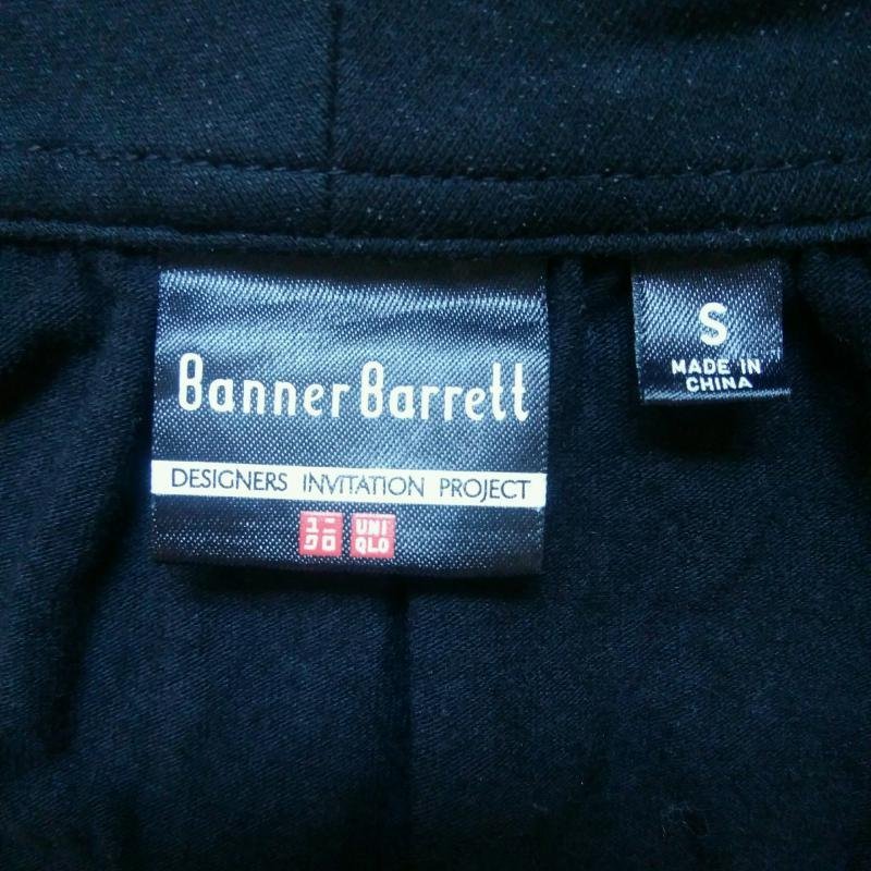BANNER BARRETT S バナーバレット チュニック 半袖 ユニクロ Short Dress Long Shirt Tunic 黒 / ブラック / 10014785_画像3