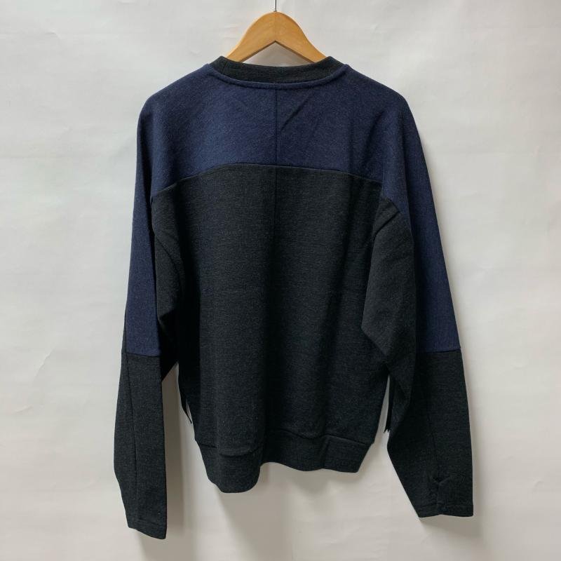 SUNSEA 2 サンシー ニット、セーター 長袖 17A16 Knit Sweater 紺 / ネイビー / X 黒 / ブラック / 10014746_画像2