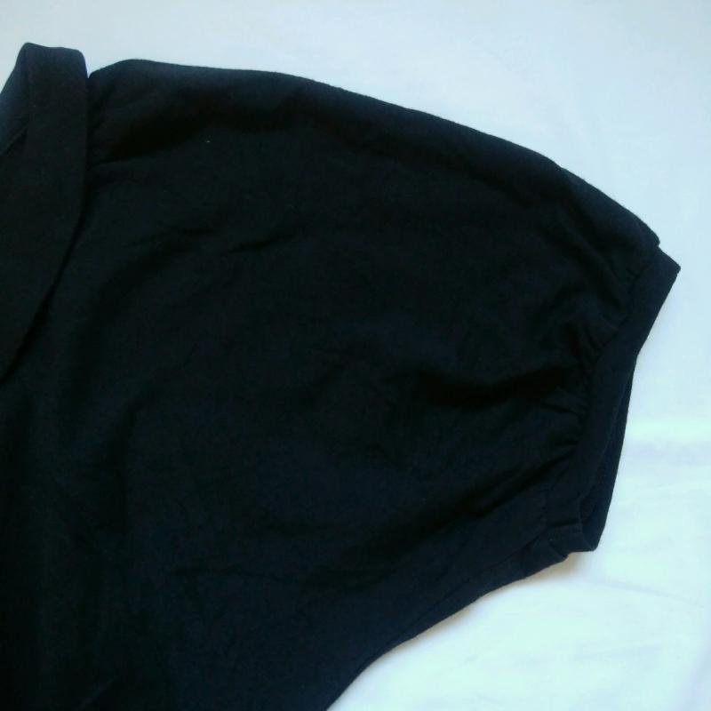 BANNER BARRETT S バナーバレット チュニック 半袖 ユニクロ Short Dress Long Shirt Tunic 黒 / ブラック / 10014785_画像8