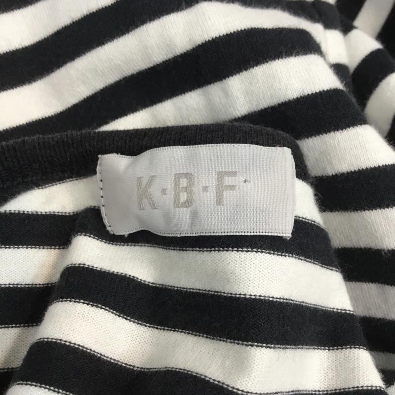 KBF 38 ケイビーエフ Tシャツ 長袖 ボーダー T Shirt 白 / ホワイト / X 黒 / ブラック / 10045200_画像7