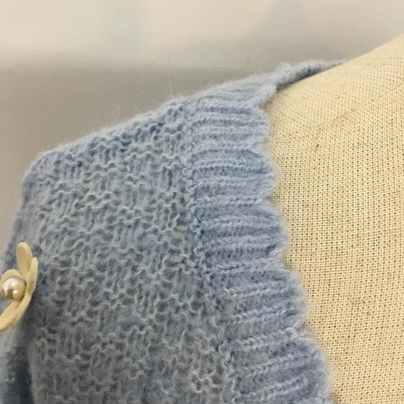 INGNI M крыло вязаный, свитер длинный рукав Knit Sweater бледно-голубой / голубой / 10045281