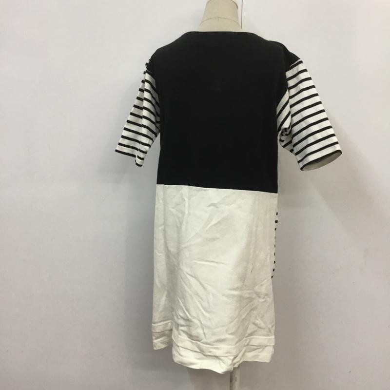 AMACA 38 アマカ ワンピース ひざ丈スカート One-Piece Medium Skirt 白 / ホワイト / X 黒 / ブラック / 10068298_画像2