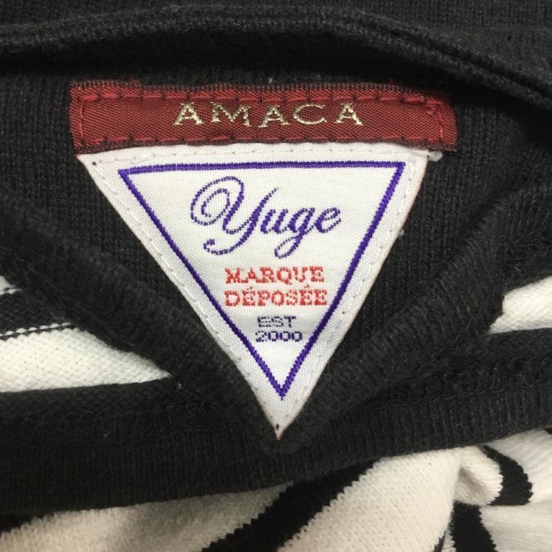AMACA 38 アマカ ワンピース ひざ丈スカート One-Piece Medium Skirt 白 / ホワイト / X 黒 / ブラック / 10068298_画像8