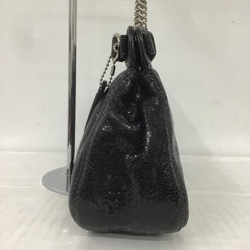 COACH 表記無し コーチ ハンドバッグ ハンドバッグ 14210 クラッチ Hand Bag 黒 / ブラック / X 銀 / シルバー / 10082710_画像3