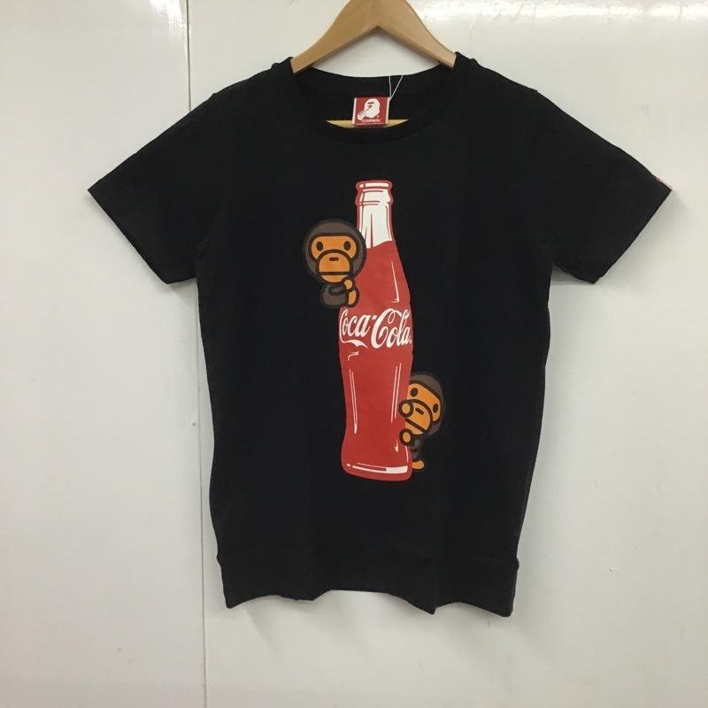 A BATHING APE XS アベイシングエイプ Tシャツ 半袖 コカ・コーラ タグ付 COCA-COLA MILO T Shirt 黒 / ブラック / 10081692の画像1