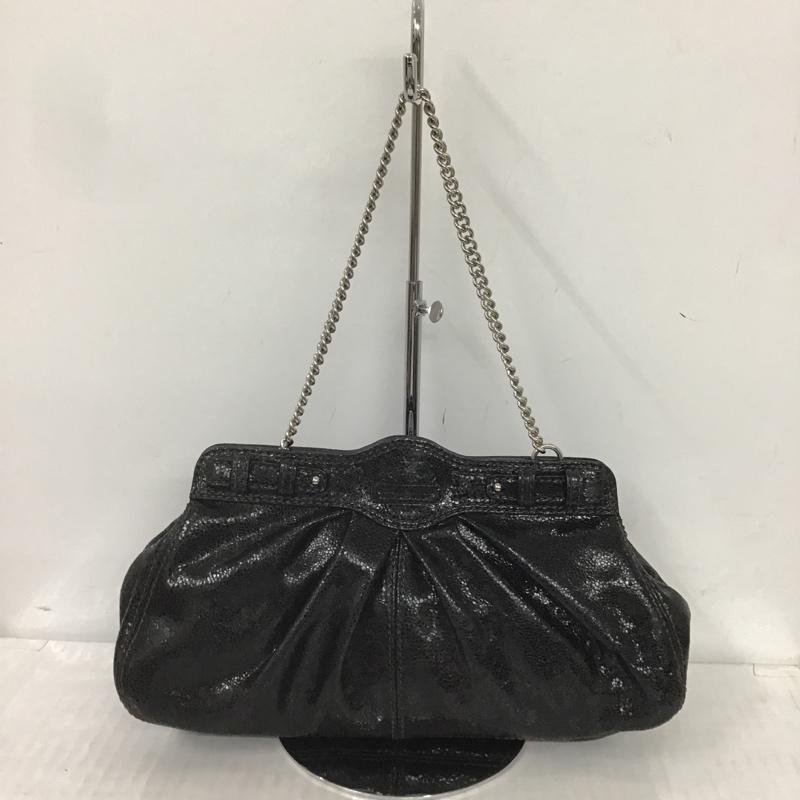 COACH 表記無し コーチ ハンドバッグ ハンドバッグ 14210 クラッチ Hand Bag 黒 / ブラック / X 銀 / シルバー / 10082710_画像2